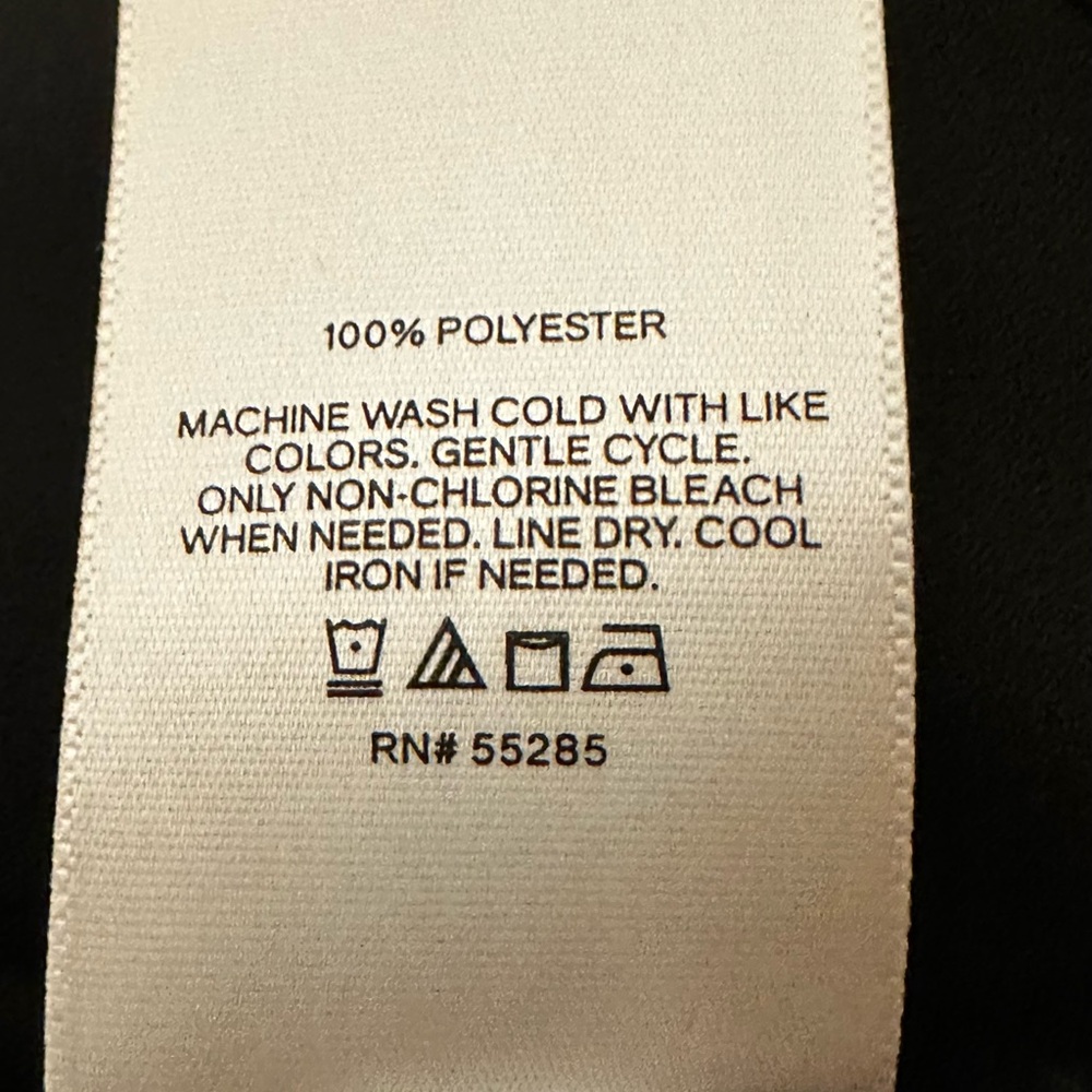 Express Black Twist Front Ruffled Long Sleeve Blouse, NEW - Picture 4 of 4